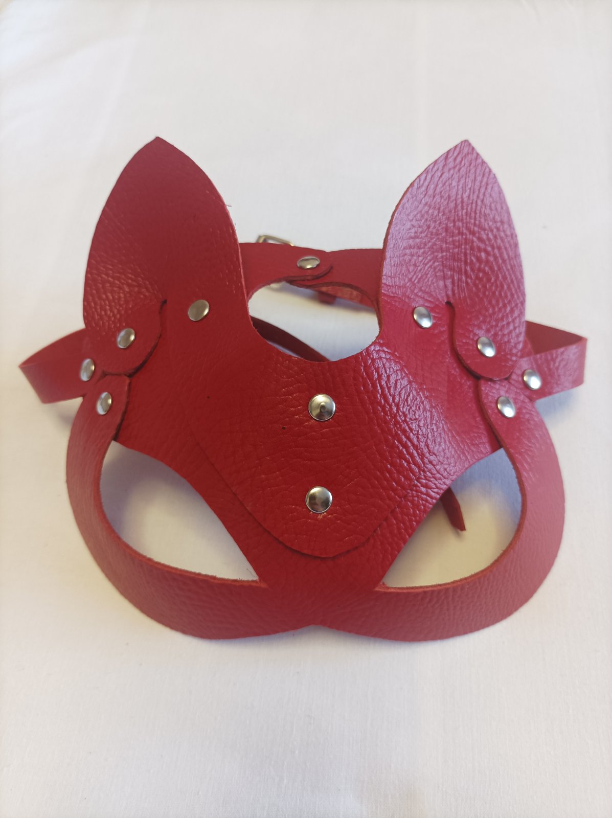 Маска кожаная Mimi (Мими) Red Натуральная кожа